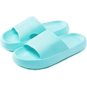 New Rosyclo Womens Size 8 Mint Green Slide On Cushioned Sandals House Slippers